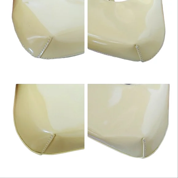 By Far Yellow Patent Leather Amber Small Handbag - Picture 9 of 16